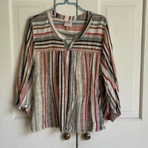 Knox Rose Striped Cotton Top